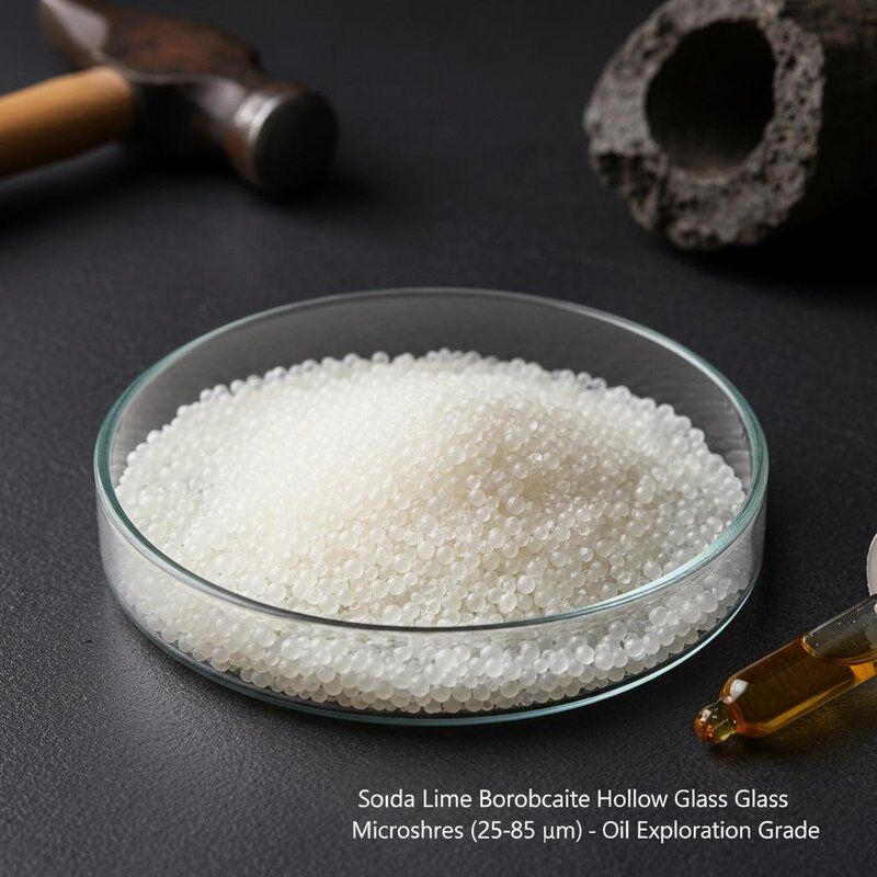 소다 라임 보로실리케이트 25-85 미크론 지름의 구멍 유리 미세구