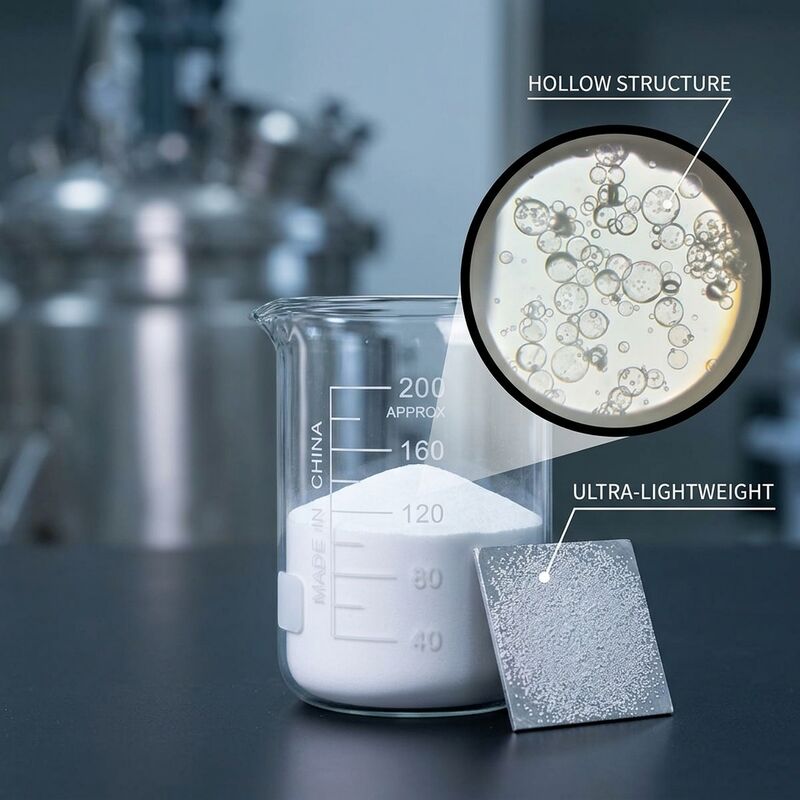 Dielectric Constant 1.2-2.2 Hollow Glass Microspheres with High Surface Area for Lightweight Fillers in Composite Materials