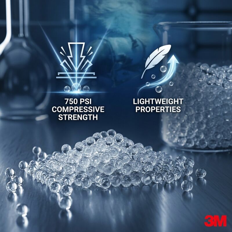 Hollow Glass Bubbles with Bulk Density 0.15 to 0.60 G/cm³, Moisture Content < 0.5%, and High Chemical Resistance